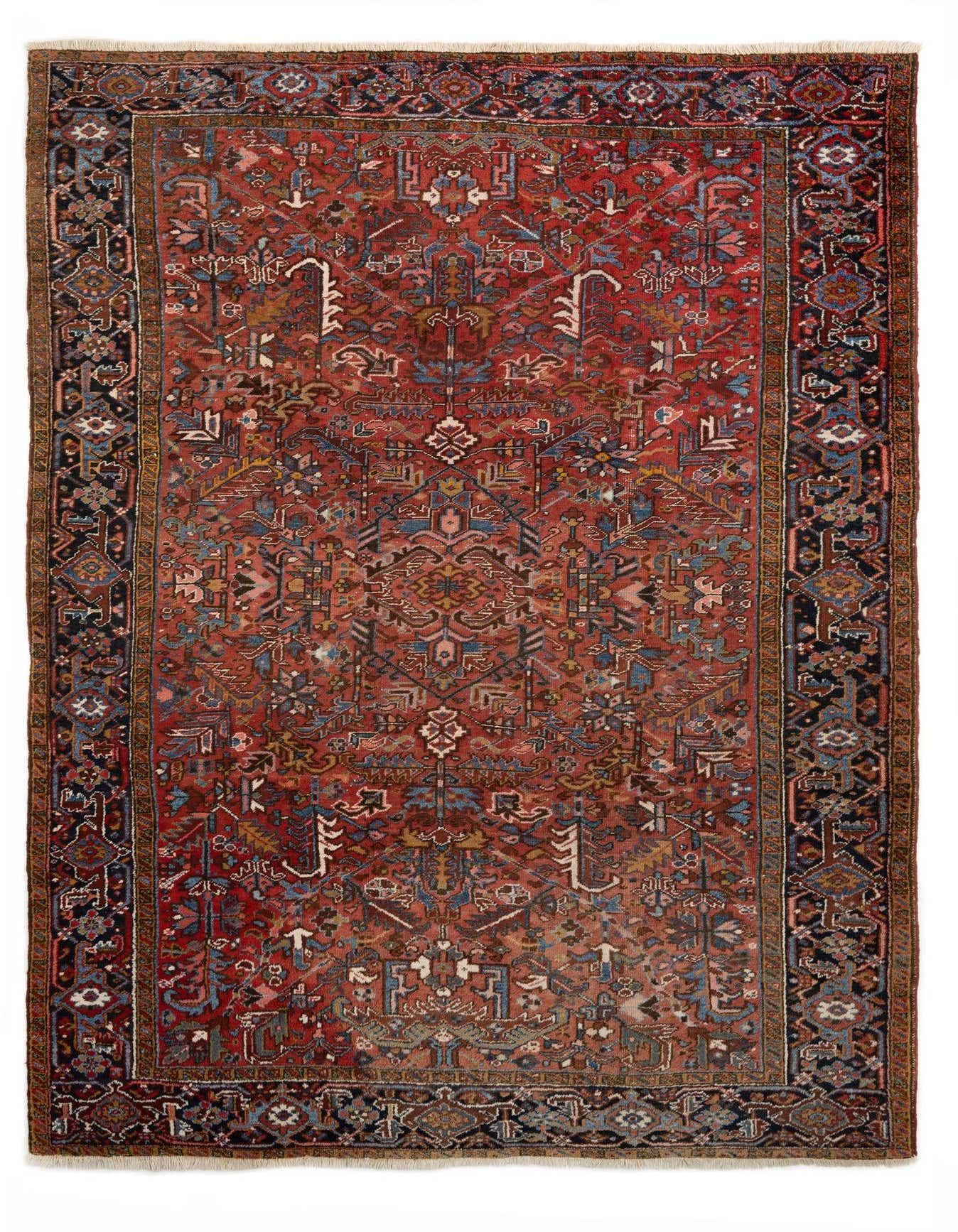 7' 4 x 10' 7 Hand Knotted Mehraban Persian Wool Rug