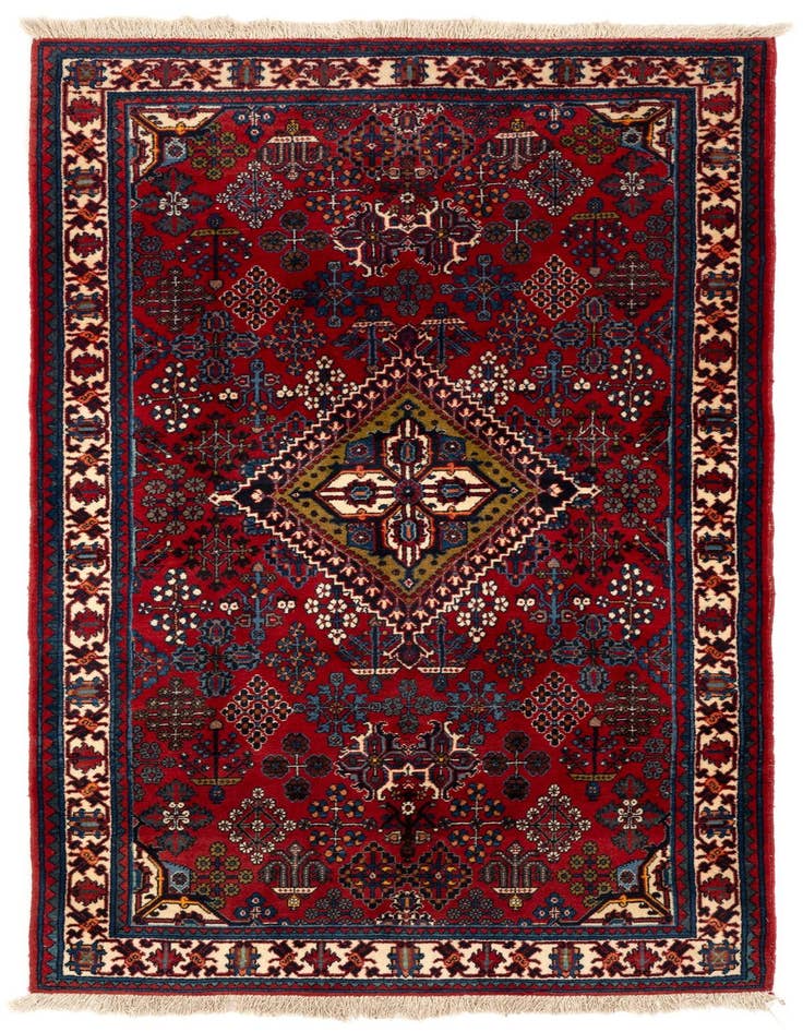 Detail image of 3' 7 x 6' 2 Hand Knotted Meimeh Persian Wool Rug