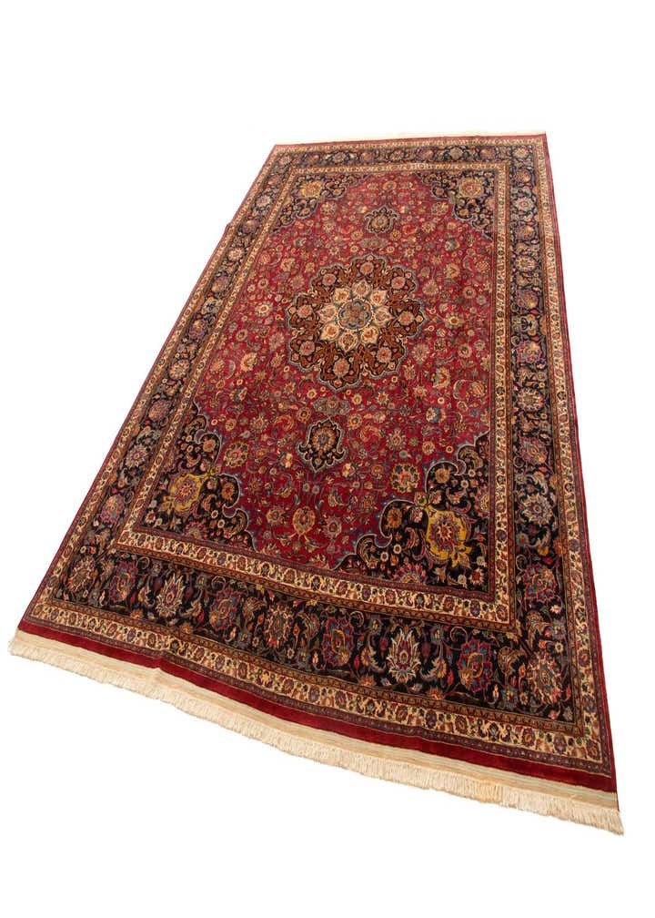 9' 8 x 12' 6 Meshed with Silk Rug