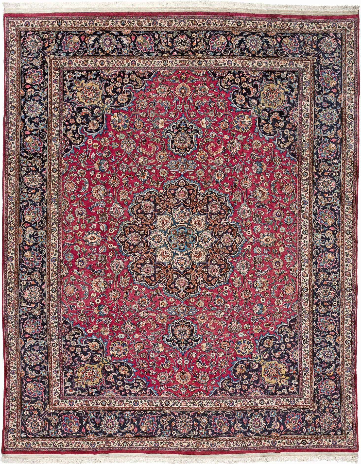 9' 8 x 12' 6 Meshed with Silk Rug