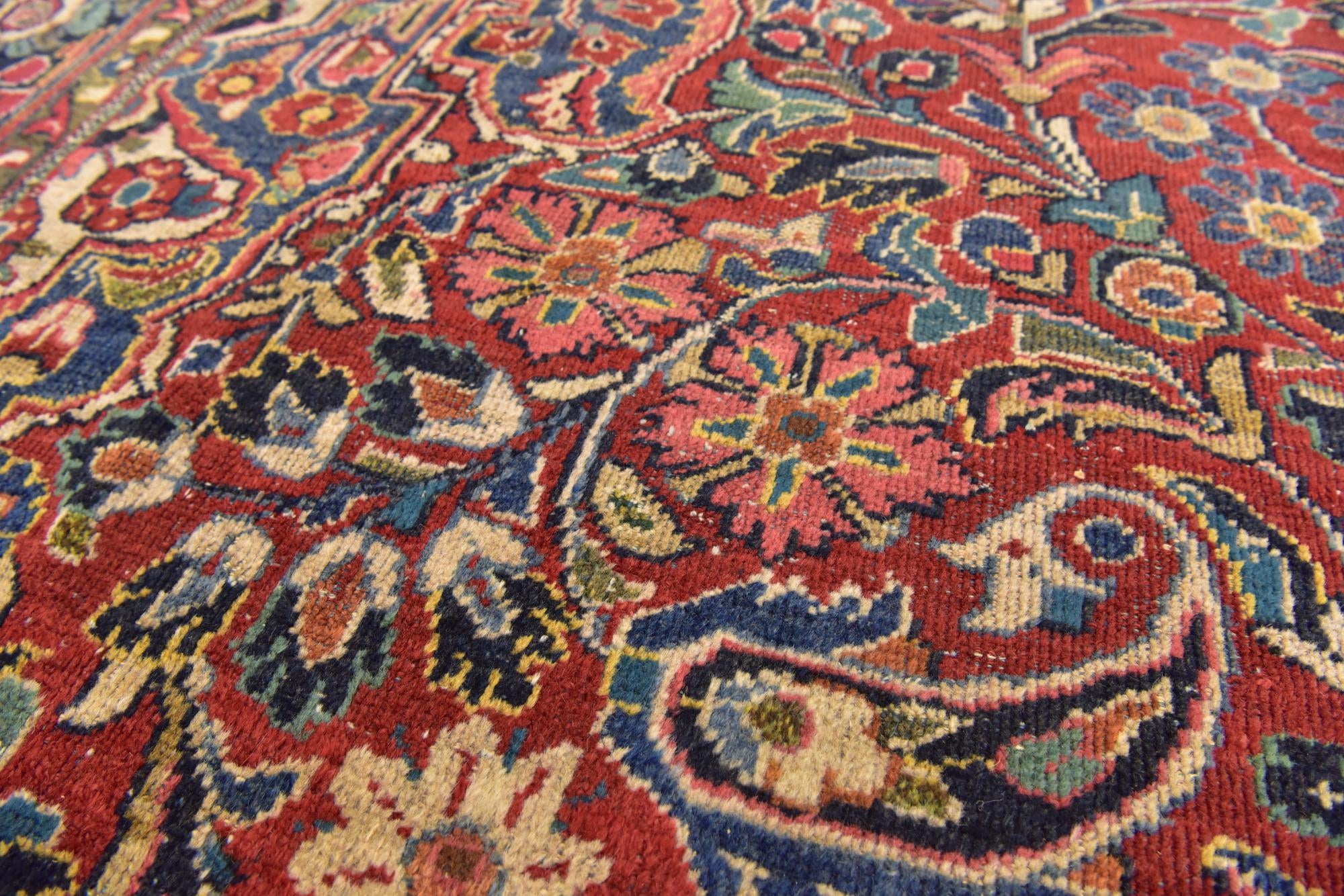 10' 3 x 14' Hand Knotted Meshkabad Persian Wool Rug