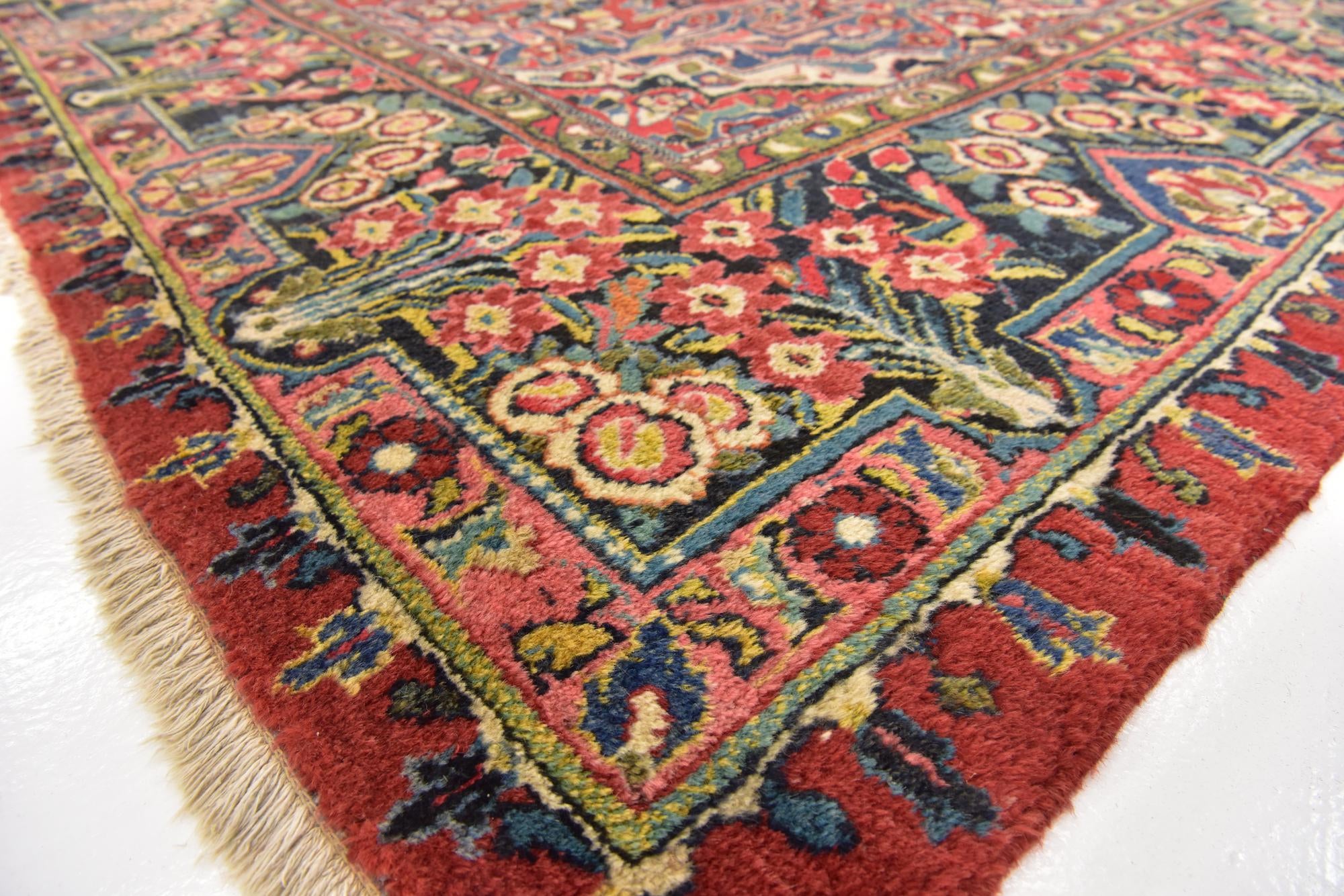 10' 3 x 14' Hand Knotted Meshkabad Persian Wool Rug