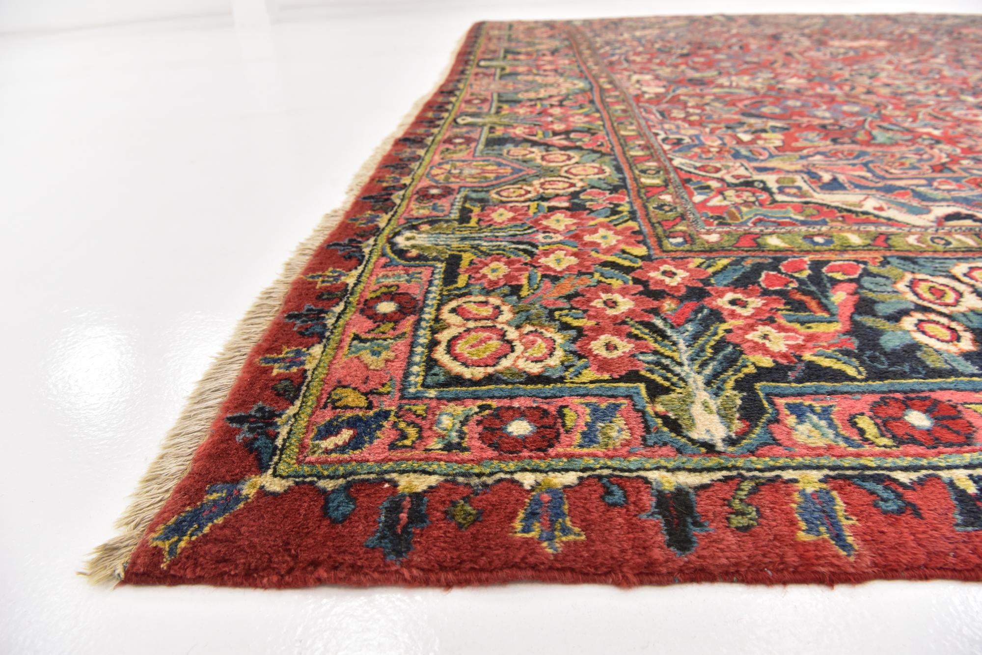 10' 3 x 14' Hand Knotted Meshkabad Persian Wool Rug