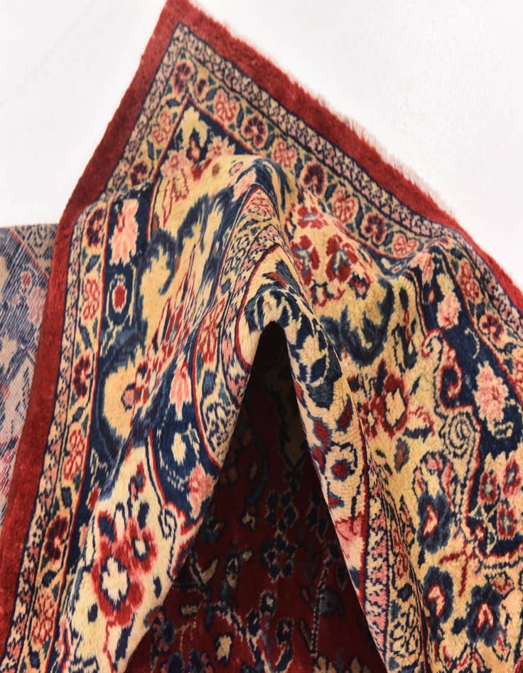Detail image of 10' x 13' 7  Hand Knotted Meshkabad Persian Wool Rug