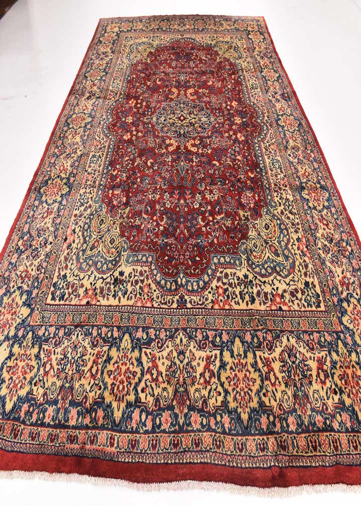 10' x 13' 7 Hand Knotted Meshkabad Persian Wool Rug