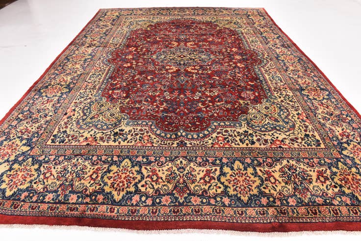 Detail image of 305cm x 415cm Hand Knotted Meshkabad Persian Wool Rug