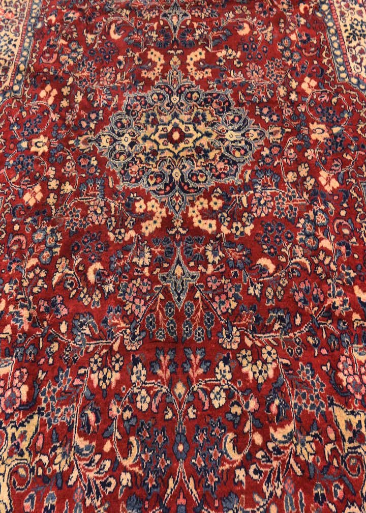 10' x 13' 7 Hand Knotted Meshkabad Persian Wool Rug
