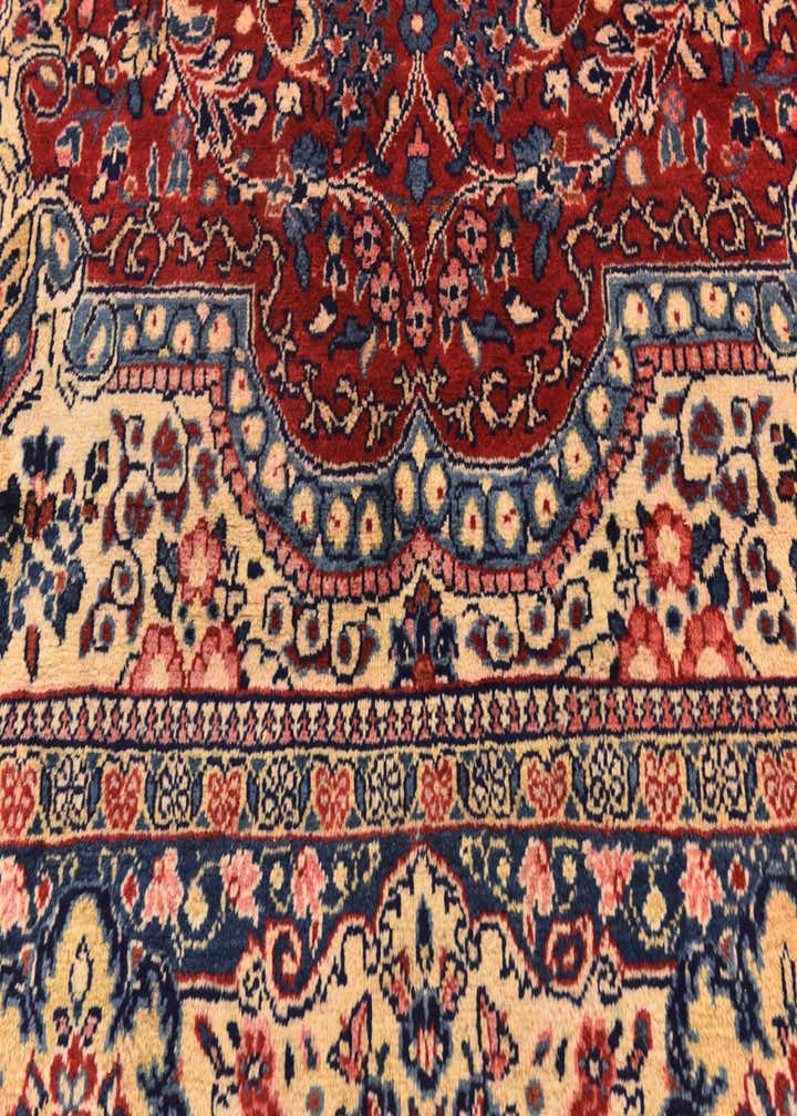 10' x 13' 7 Hand Knotted Meshkabad Persian Wool Rug