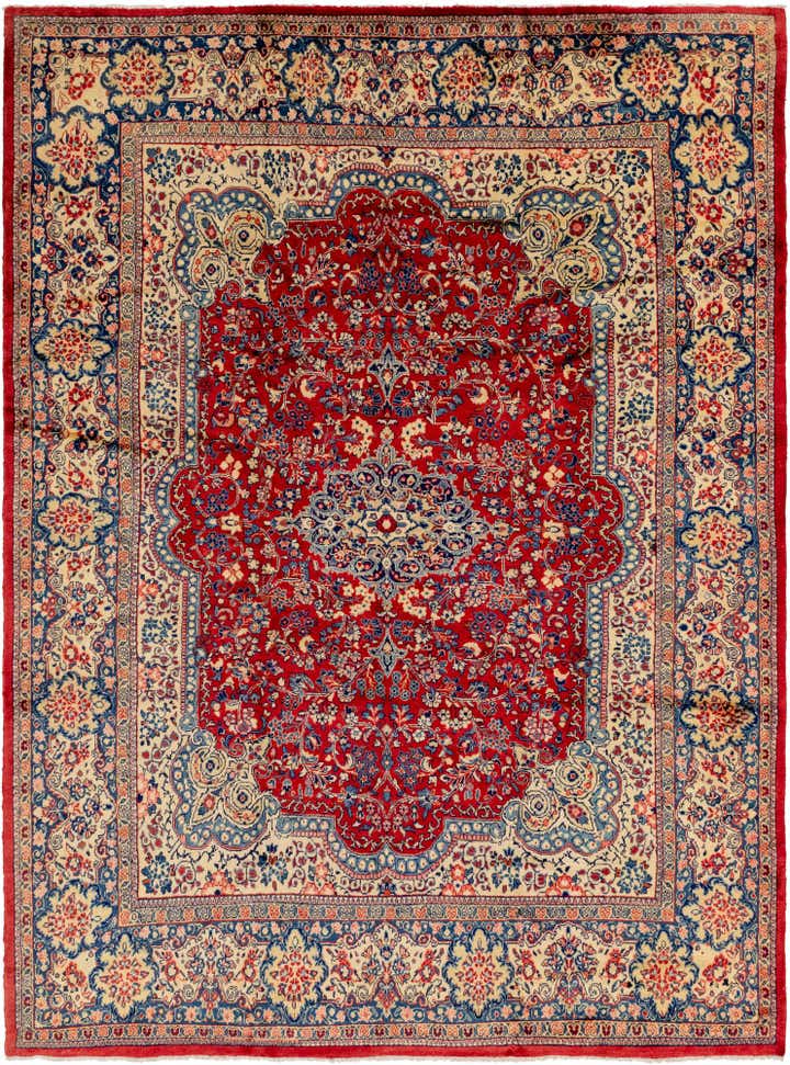 305cm x 415cm Hand Knotted Meshkabad Persian Wool Rug