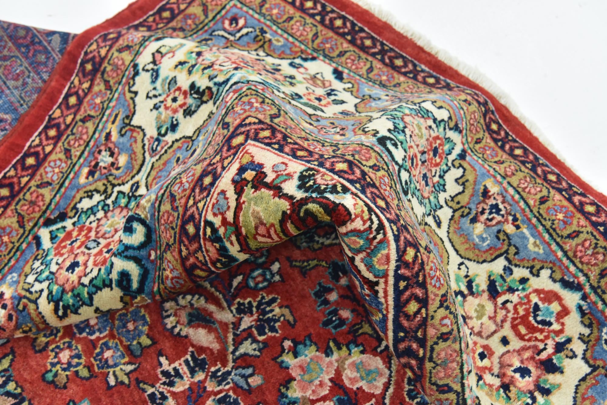 9' 9 x 13' Hand Knotted Meshkabad Persian Wool Rug