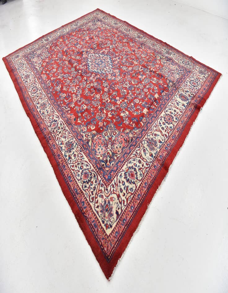 Detail image of 9' 10 x 12' 8  Hand Knotted Meshkabad Persian Wool Rug