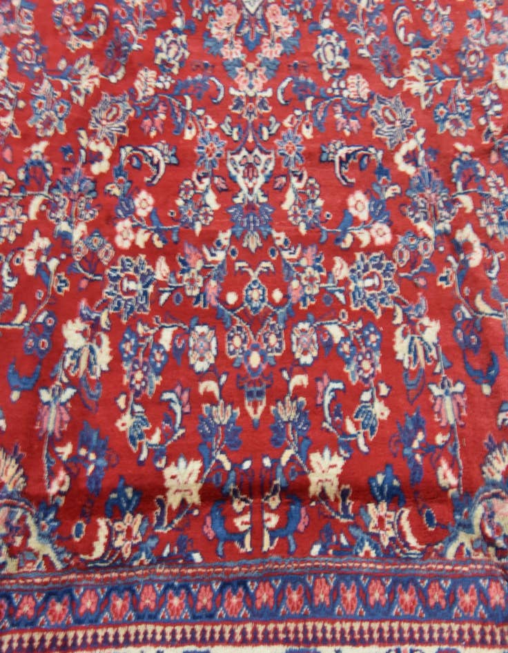 Detail image of 9' 10 x 12' 8  Hand Knotted Meshkabad Persian Wool Rug