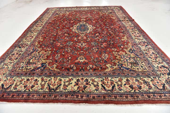 8' 10 x 12' 2 Hand Knotted Meshkabad Persian Wool Rug
