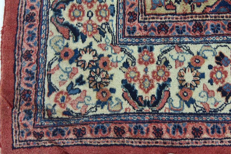 Detail image of 8' 10 x 12' 2 Hand Knotted Meshkabad Persian Wool Rug