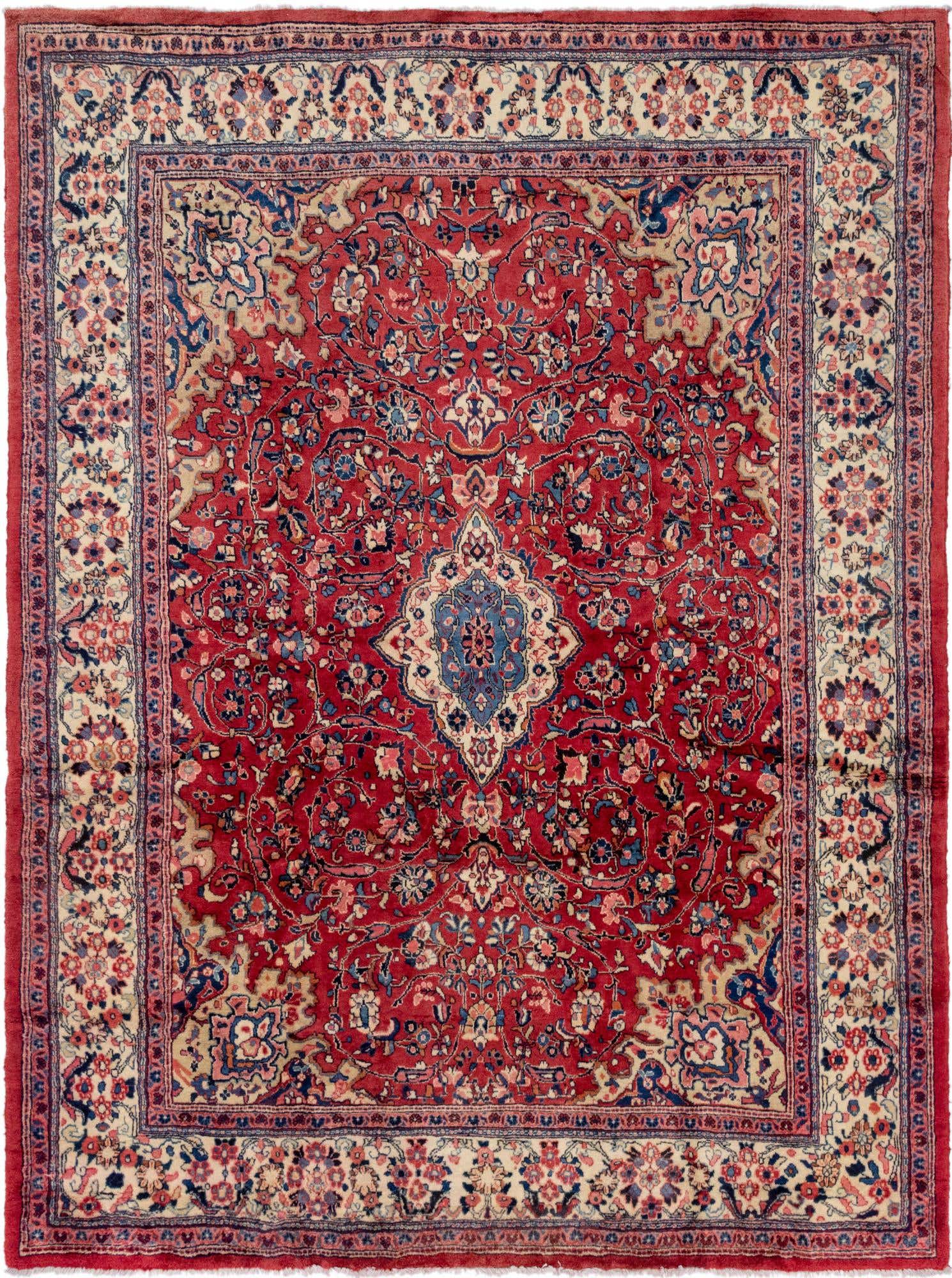 8' 10 x 12' 2 Hand Knotted Meshkabad Persian Wool Rug