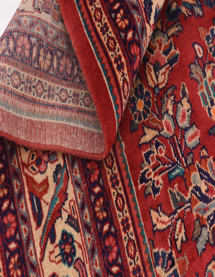 Detail image of 9' 5 x 12' 10  Hand Knotted Meshkabad Persian Wool Rug
