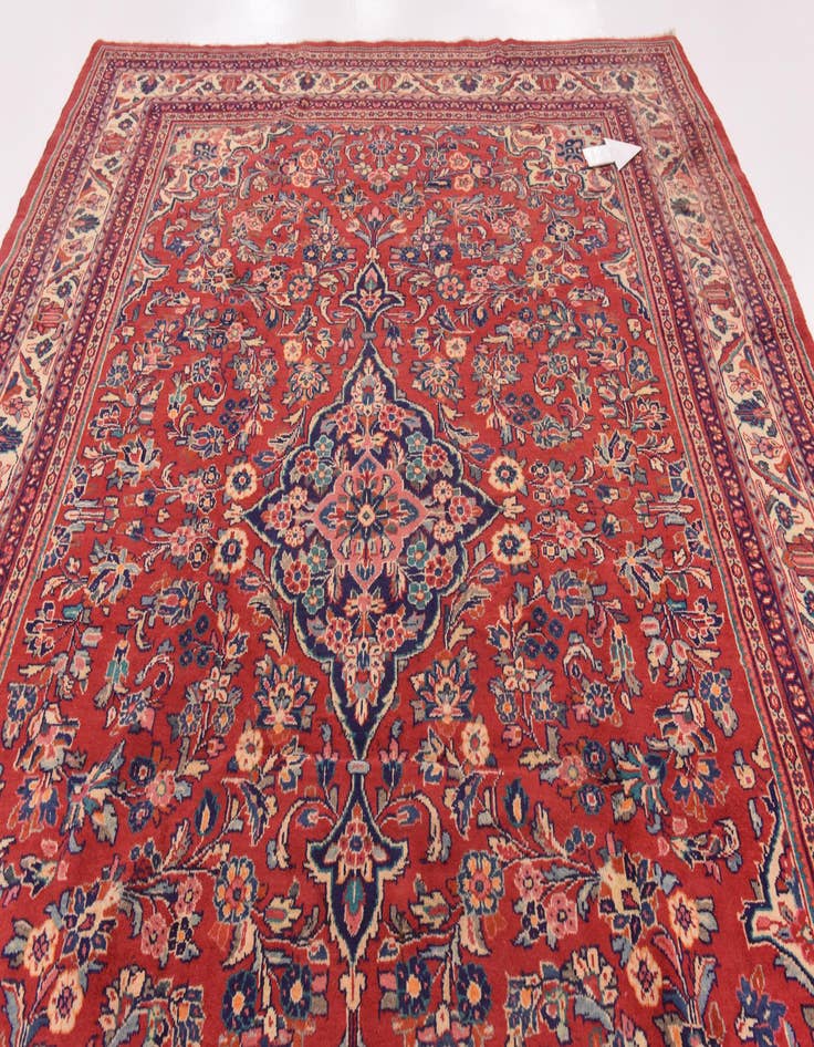 Detail image of 9' 5 x 12' 10  Hand Knotted Meshkabad Persian Wool Rug