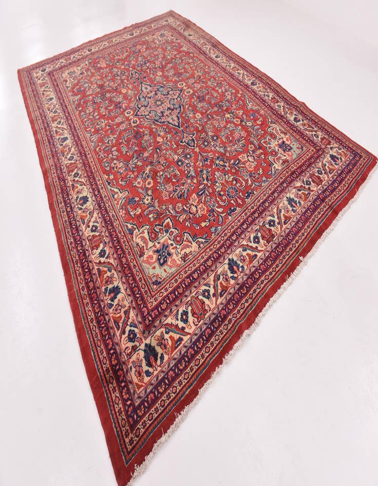 Detail image of 9' 5 x 12' 10  Hand Knotted Meshkabad Persian Wool Rug