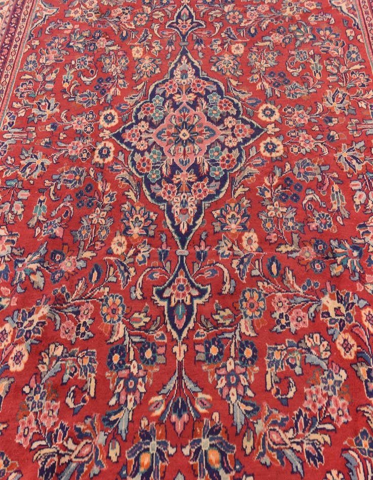 Detail image of 9' 5 x 12' 10  Hand Knotted Meshkabad Persian Wool Rug
