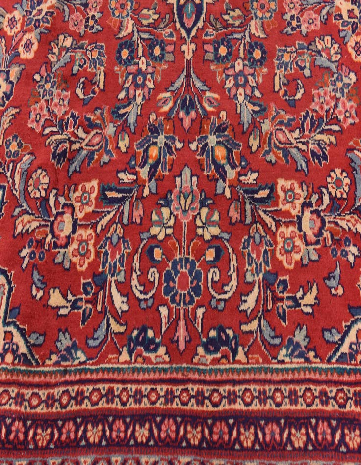 Detail image of 9' 5 x 12' 10  Hand Knotted Meshkabad Persian Wool Rug