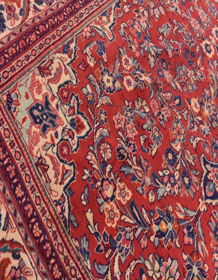 Detail image of 9' 5 x 12' 10  Hand Knotted Meshkabad Persian Wool Rug