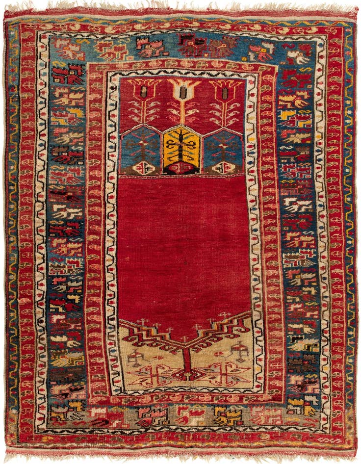 Detail image of 3' 6 x 5' 2 Hand Knotted Milas Rug