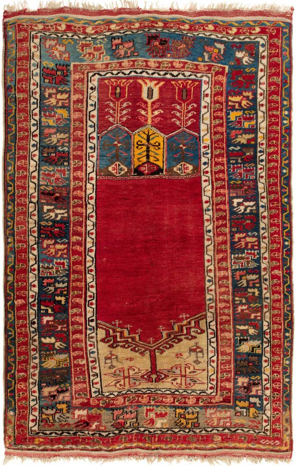 Detail image of 3' 6 x 5' 2 Hand Knotted Milas Rug