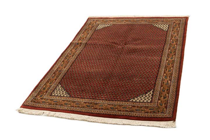 4' 3 x 6' 7 Hand Knotted Mir Oriental Wool Rug