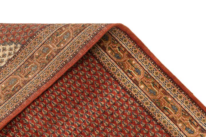 4' 3 x 6' 7 Hand Knotted Mir Oriental Wool Rug