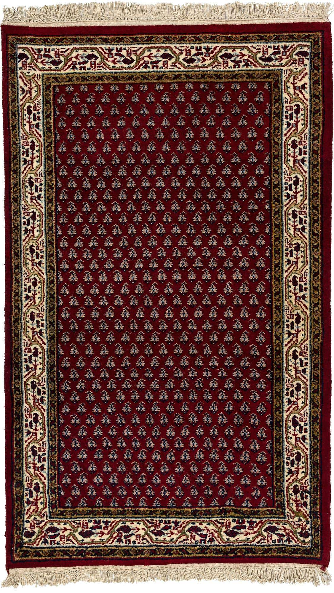 3' 1 x 5' 2 Hand Knotted Mir Wool Rug