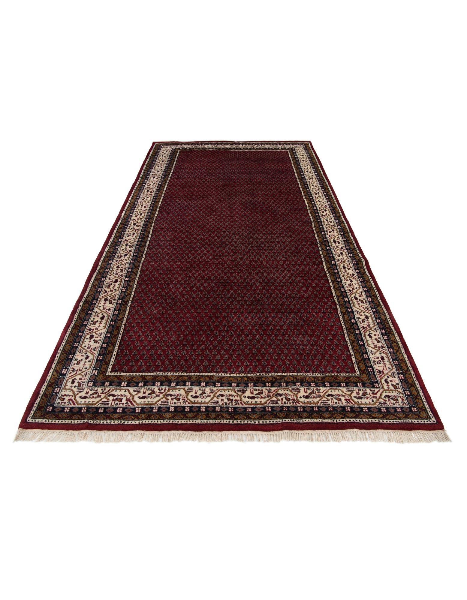 190cm x 340cm anudado a mano Mir Alfombra Lana
