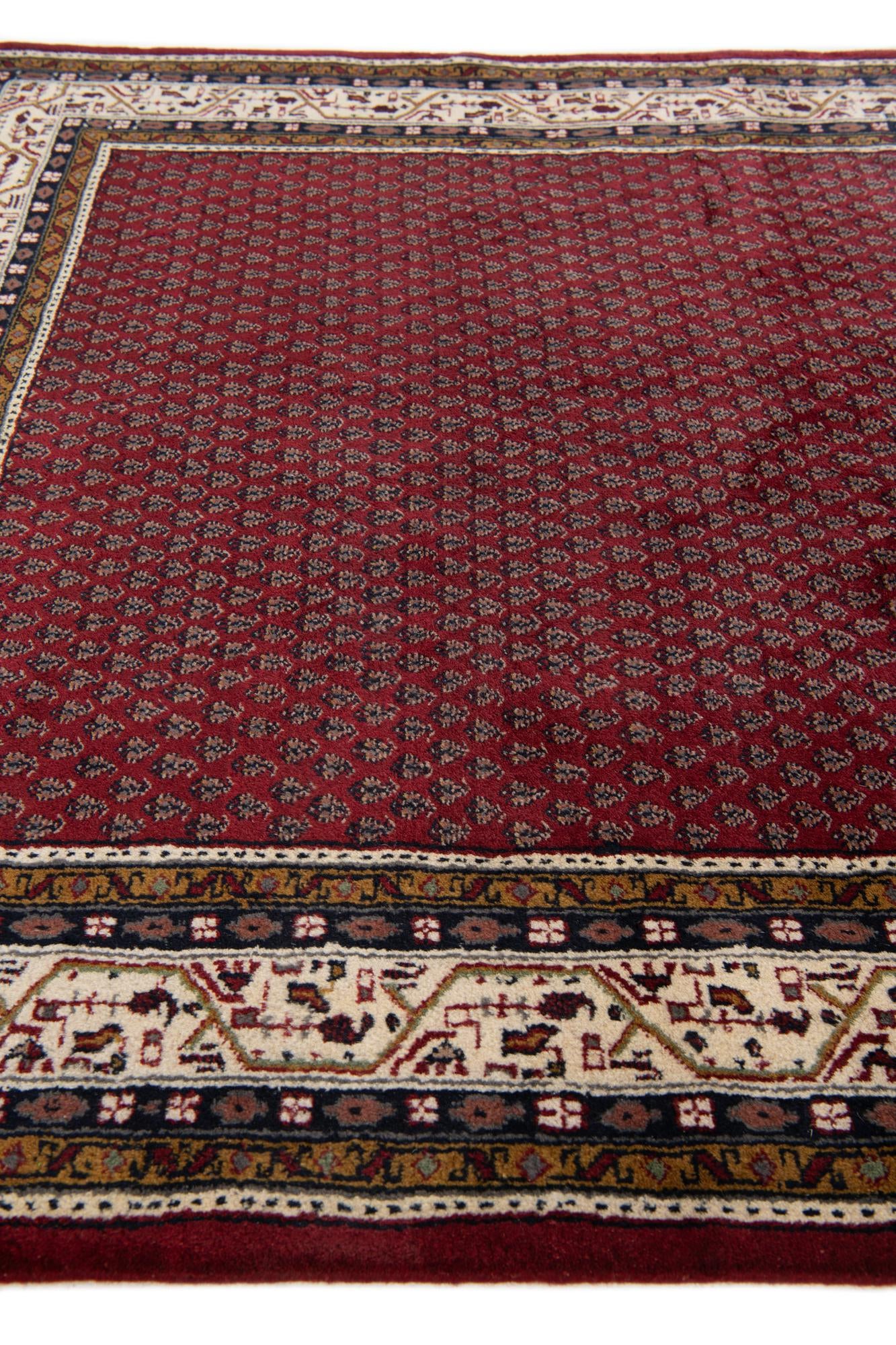 190cm x 340cm anudado a mano Mir Alfombra Lana