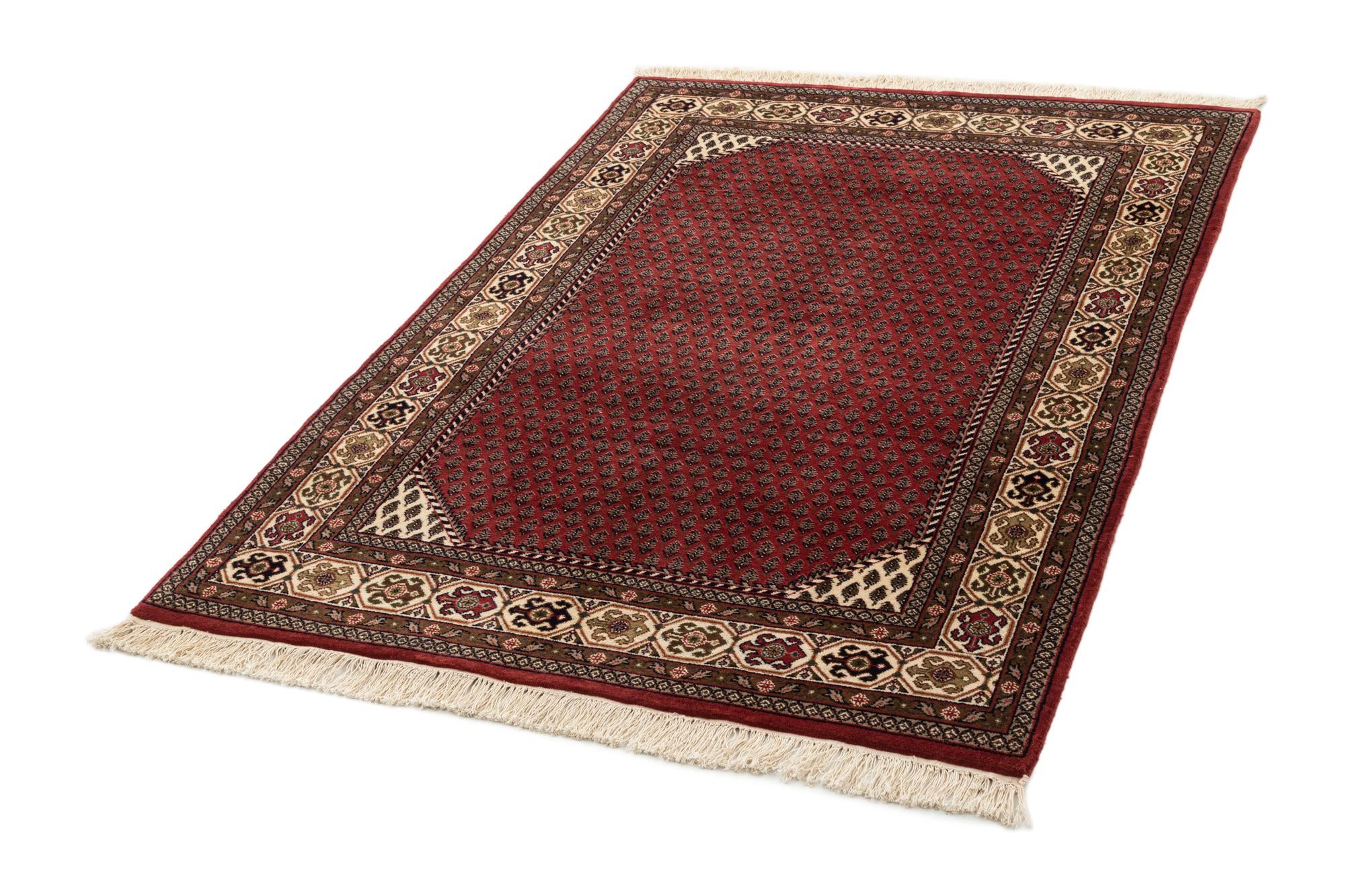 4' x 5' 10 Hand Knotted Mir Oriental Wool Rug