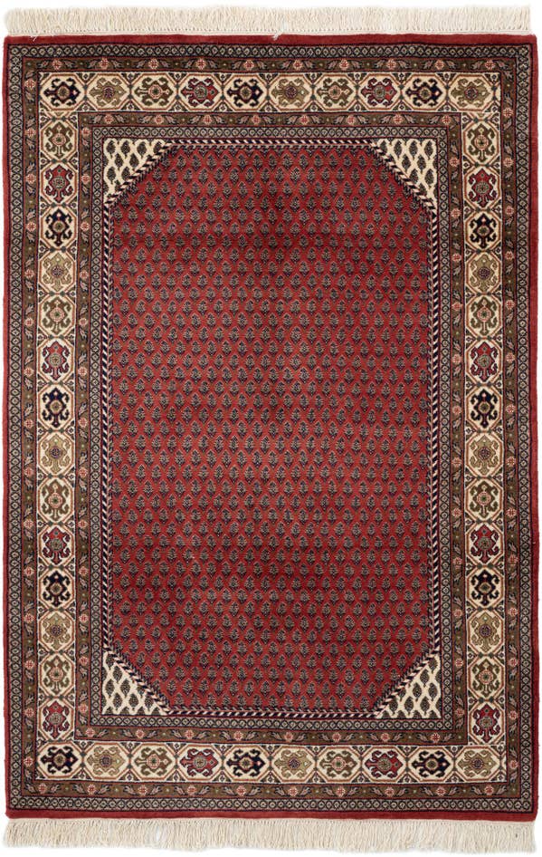 Detail image of 4' x 5' 10 Hand Knotted Mir Oriental Wool Rug