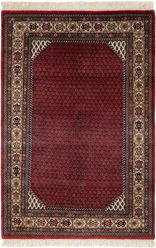 Detail image of 4' x 6' Hand Knotted Mir Oriental Wool Rug