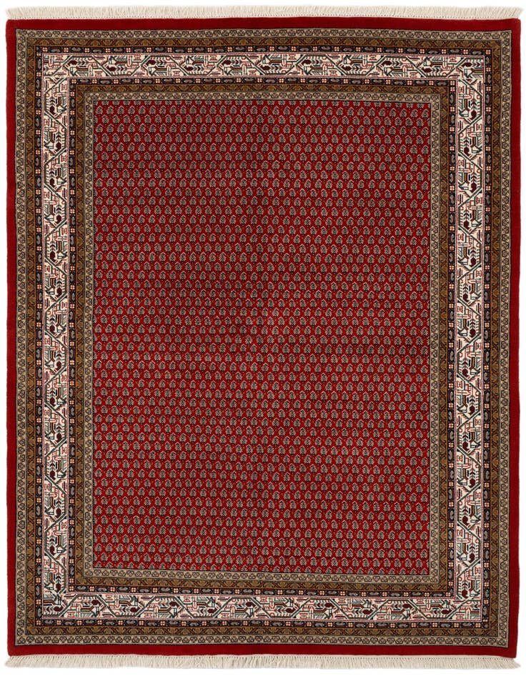 Detail image of 5' 9 x 7' 8 Hand Knotted Mir Wool Rug