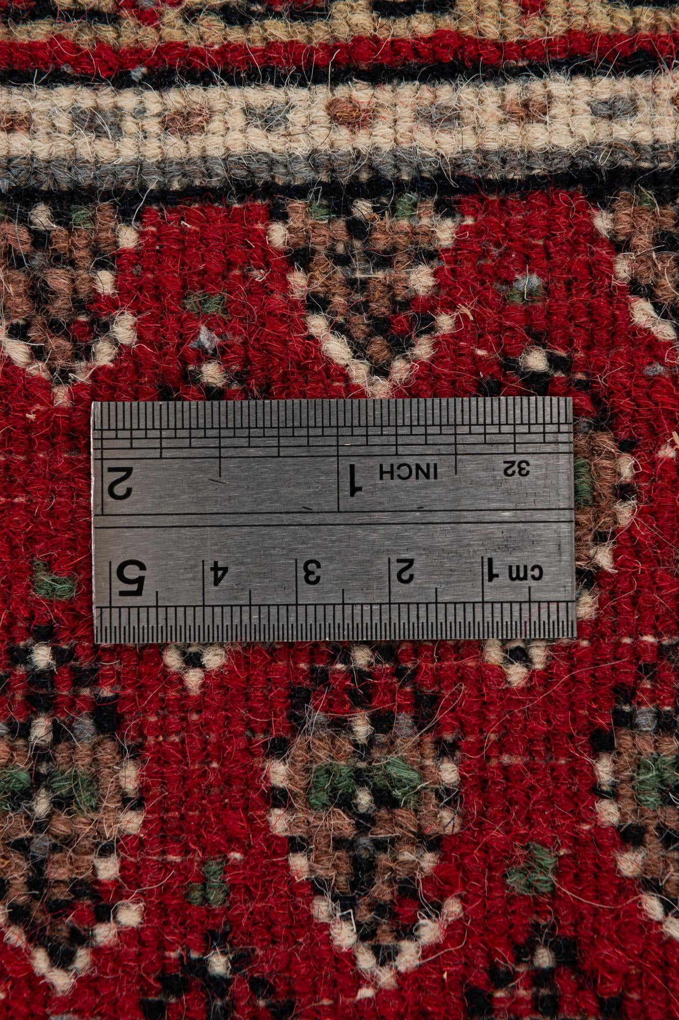 3' 3 x 5' 2 Hand Knotted Mir Wool Rug