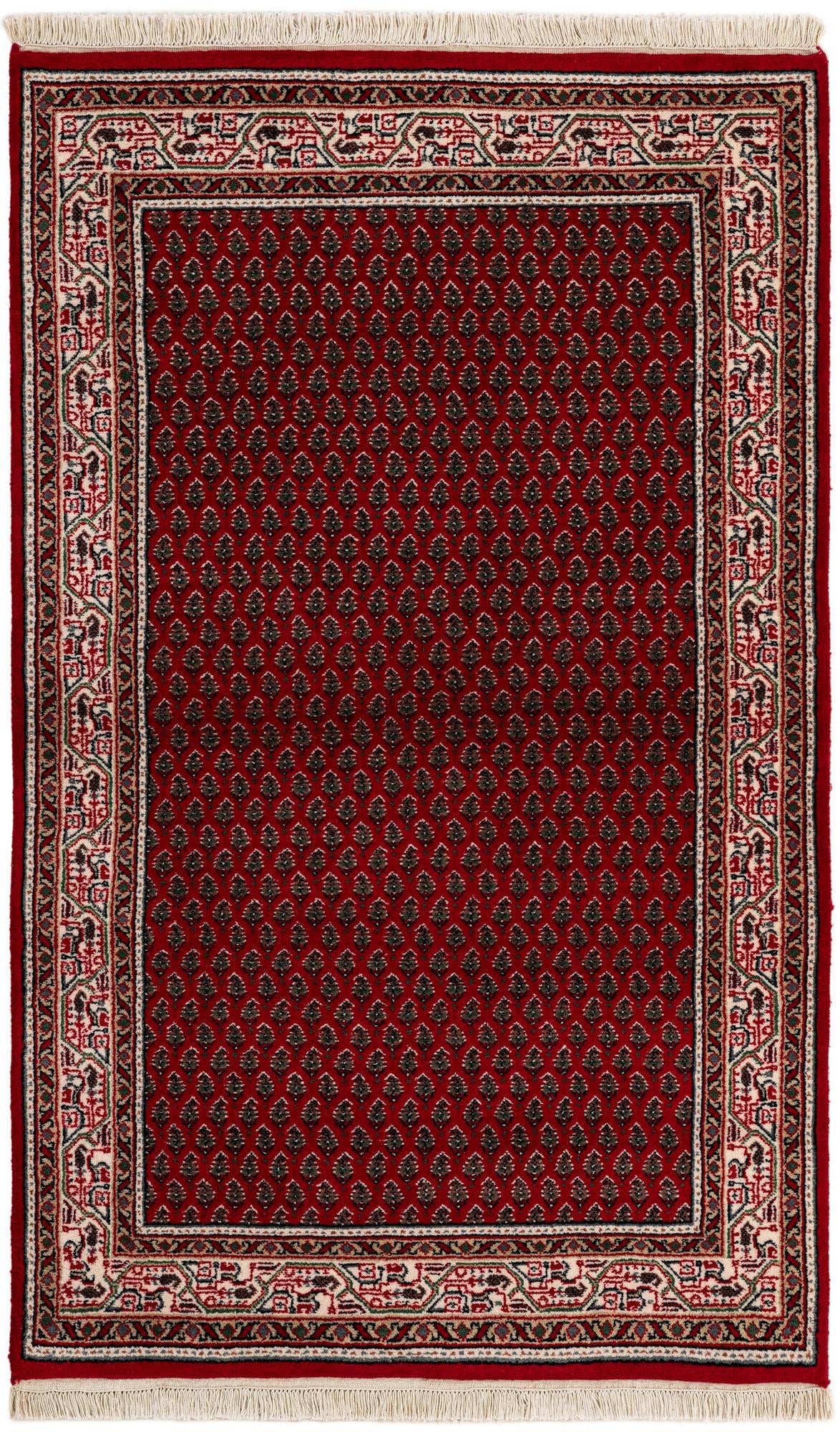 3' 3 x 5' 2 Hand Knotted Mir Wool Rug