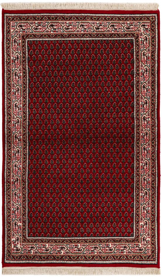 Detail image of 3' 3 x 5' 2 Hand Knotted Mir Wool Rug