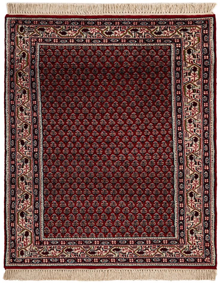 Detail image of 2' 11 x 5' 3 Hand Knotted Mir Wool Rug