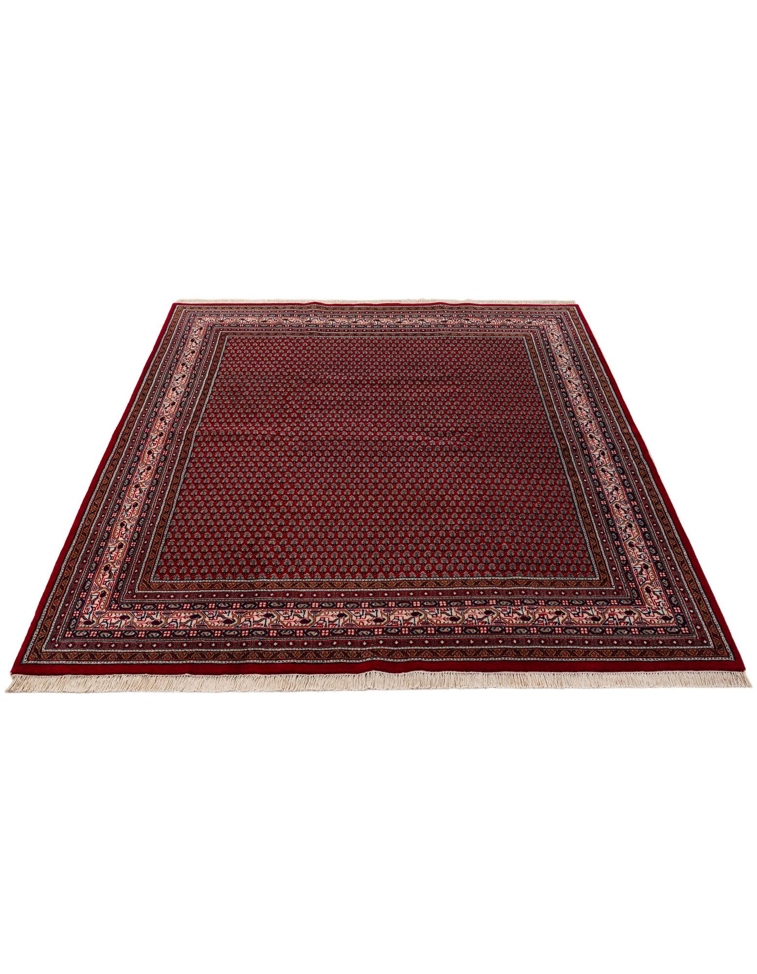6' 8 x 8' 3 Hand Knotted Mir Wool Rug