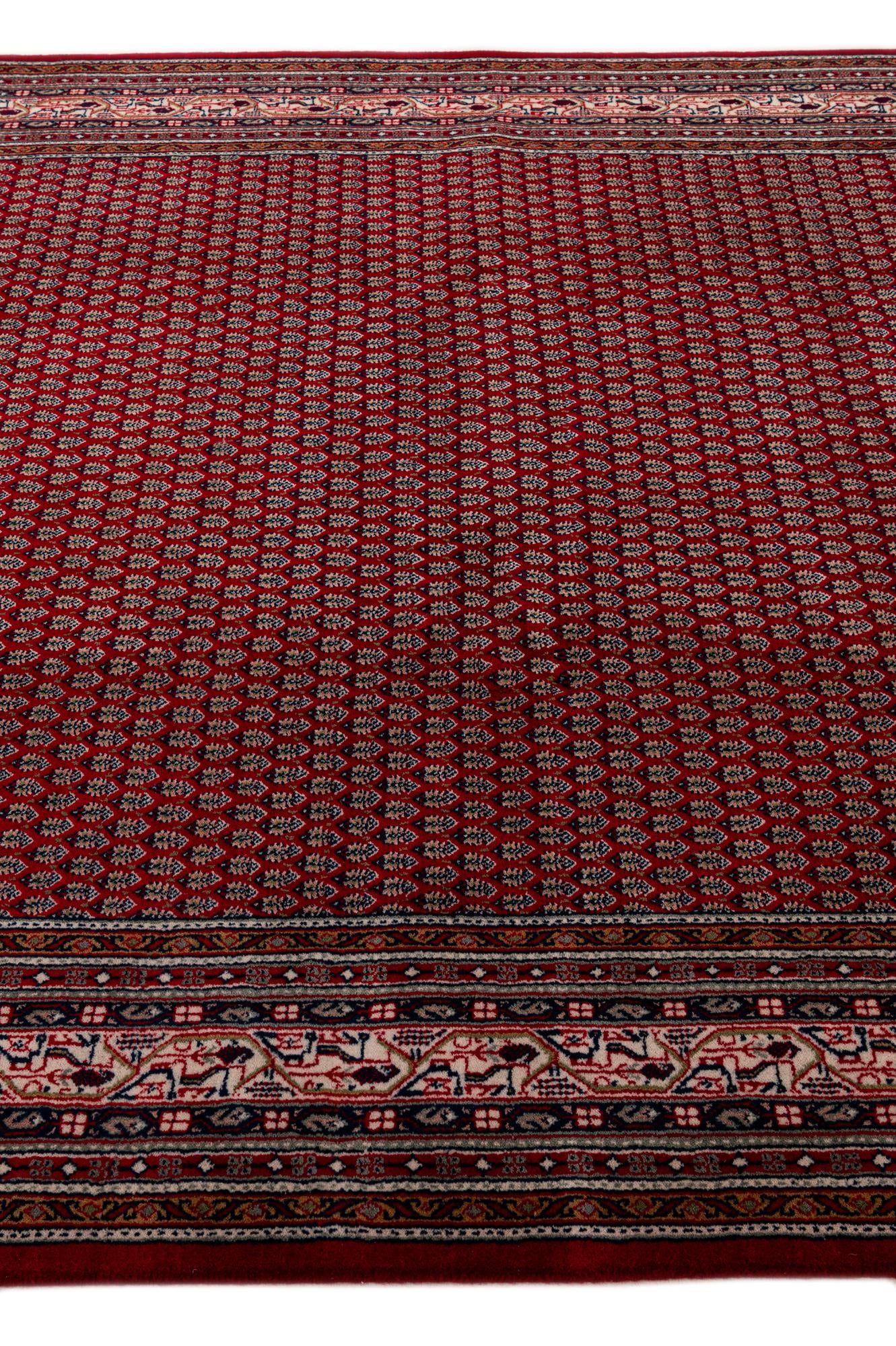 6' 8 x 8' 3 Hand Knotted Mir Wool Rug