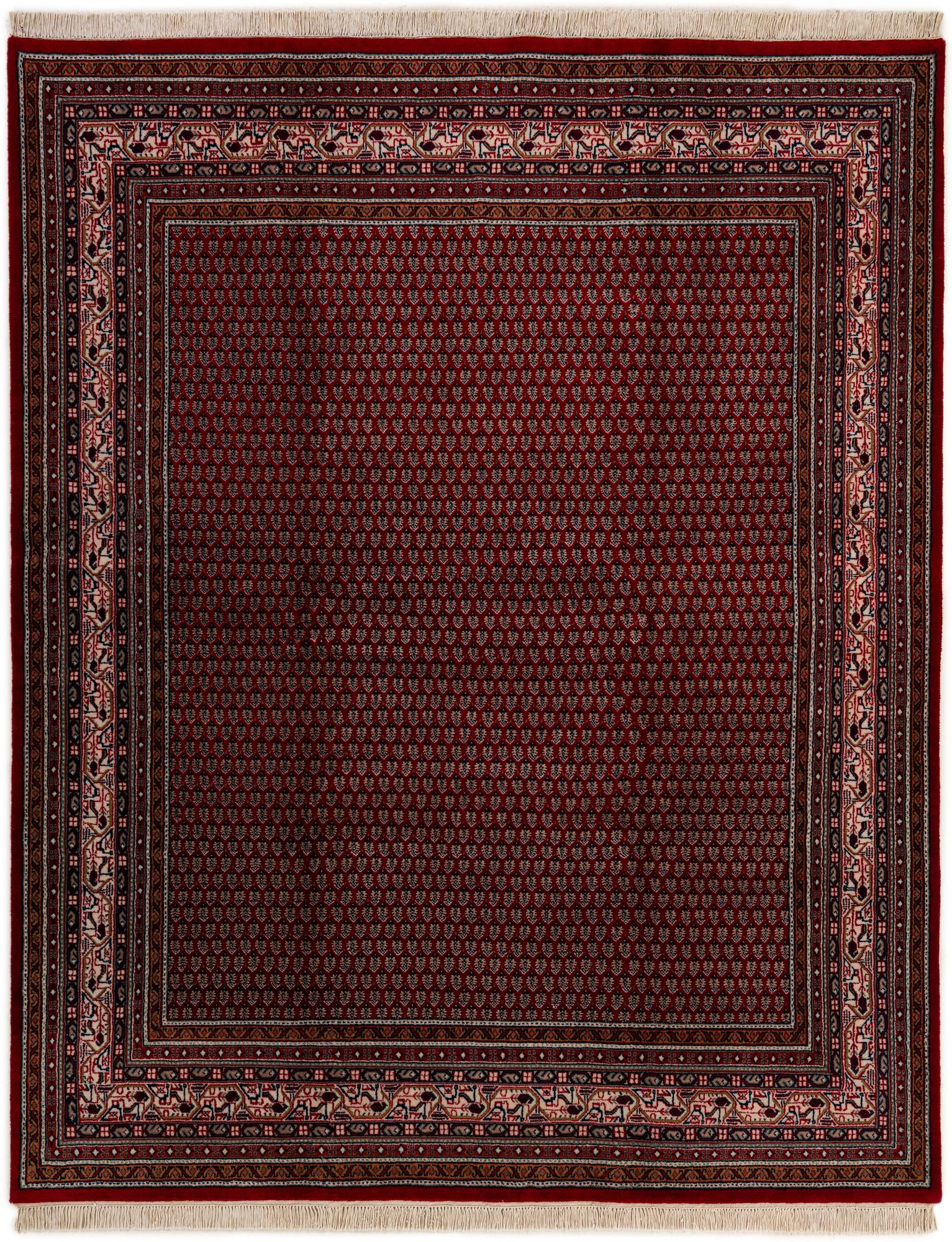 6' 8 x 8' 3 Hand Knotted Mir Wool Rug