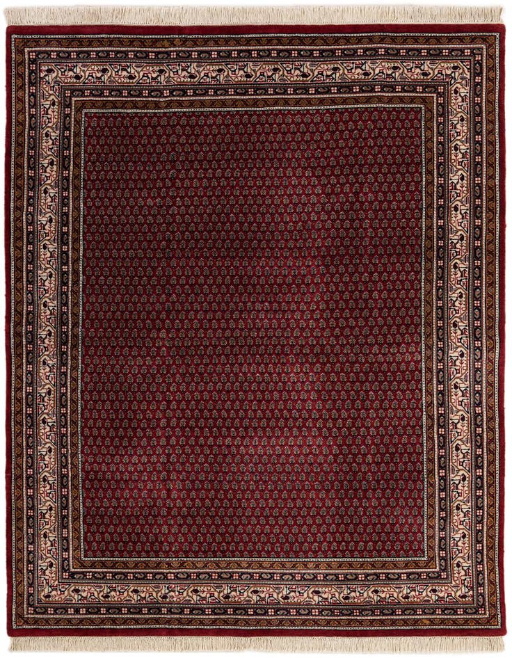 Detail image of 5' 8 x 7' 9 Hand Knotted Mir Wool Rug