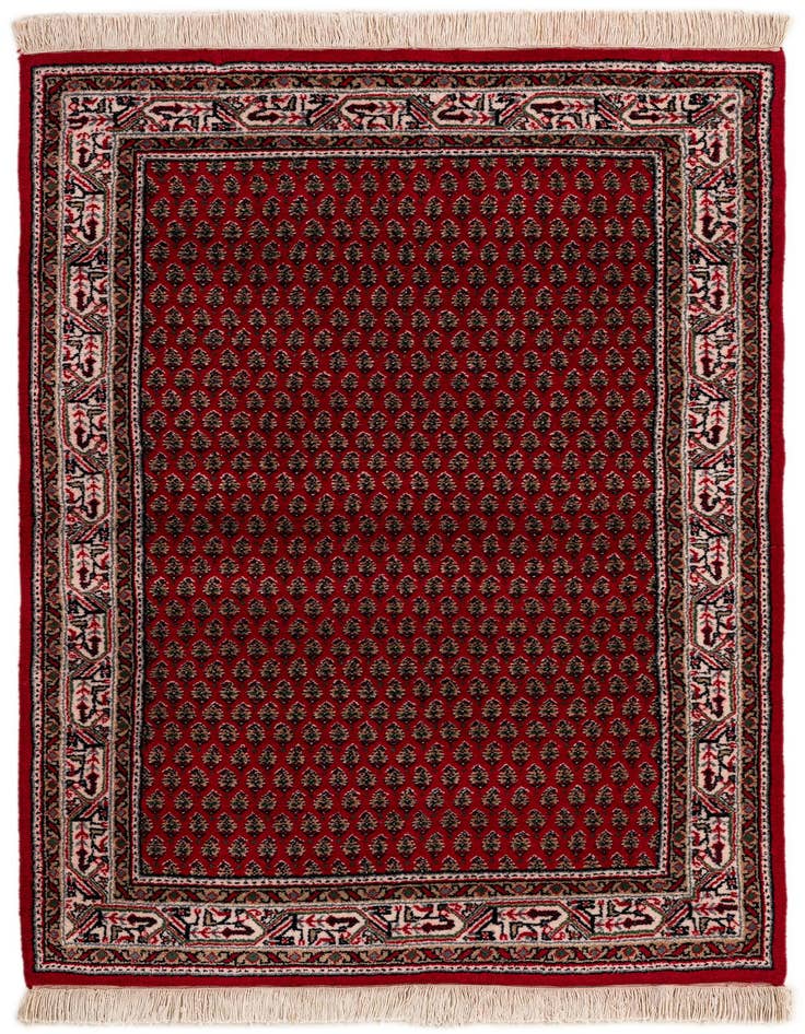 Detail image of 3' 2 x 5' Hand Knotted Mir Wool Rug
