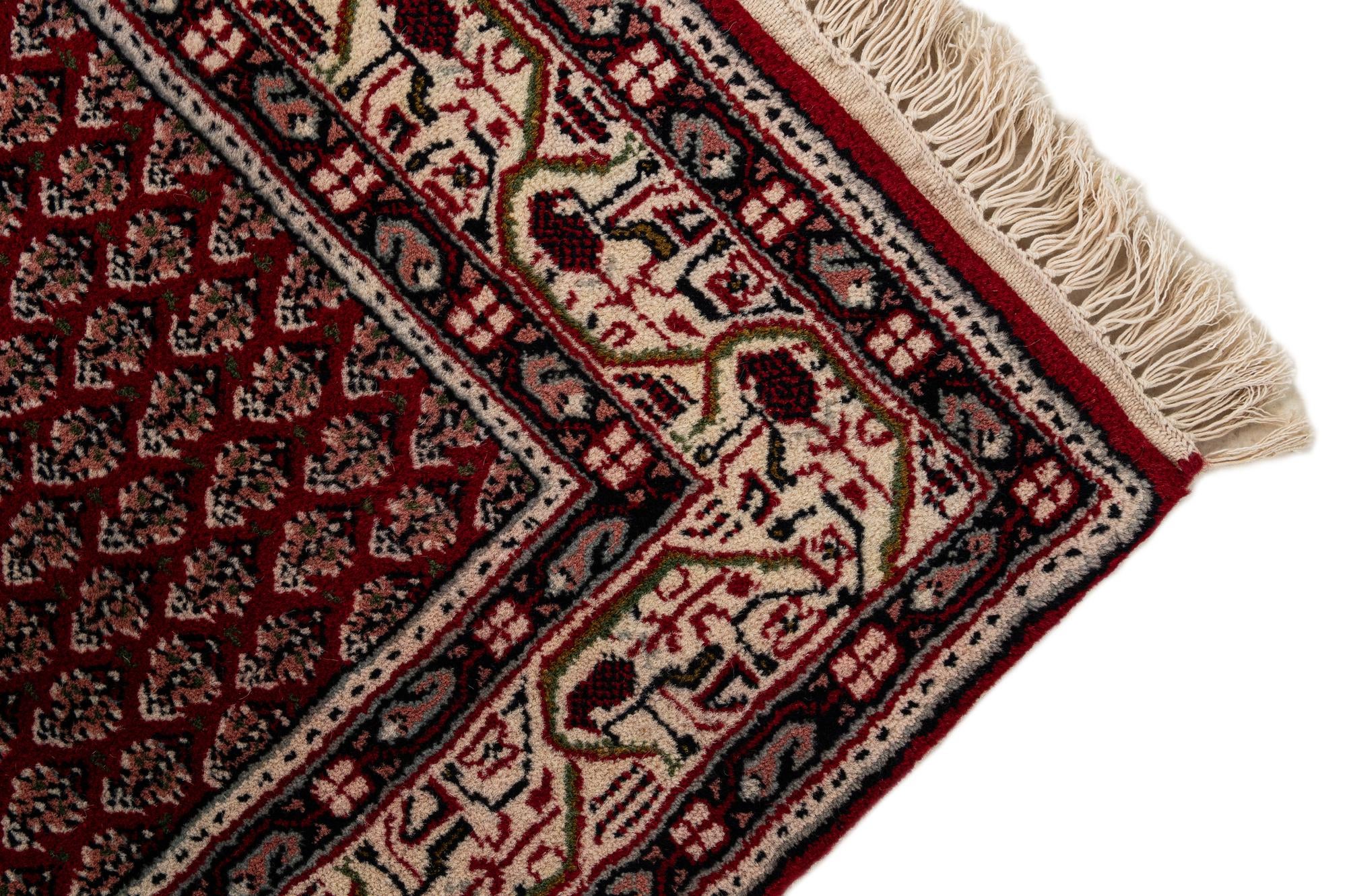 2' 11 x 5' 3 Hand Knotted Mir Wool Rug