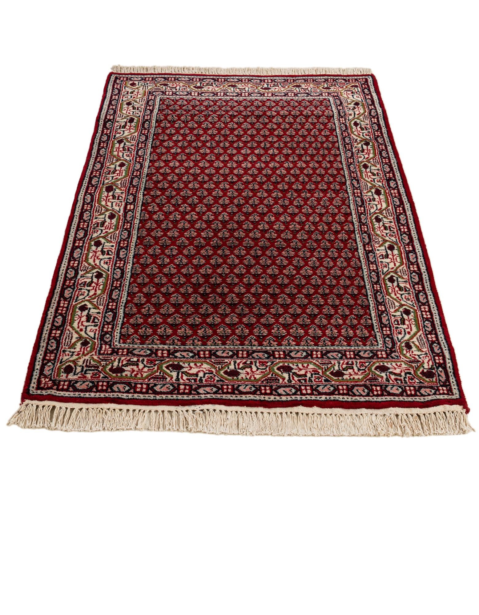 3' x 5' 2 Hand Knotted Mir Wool Rug