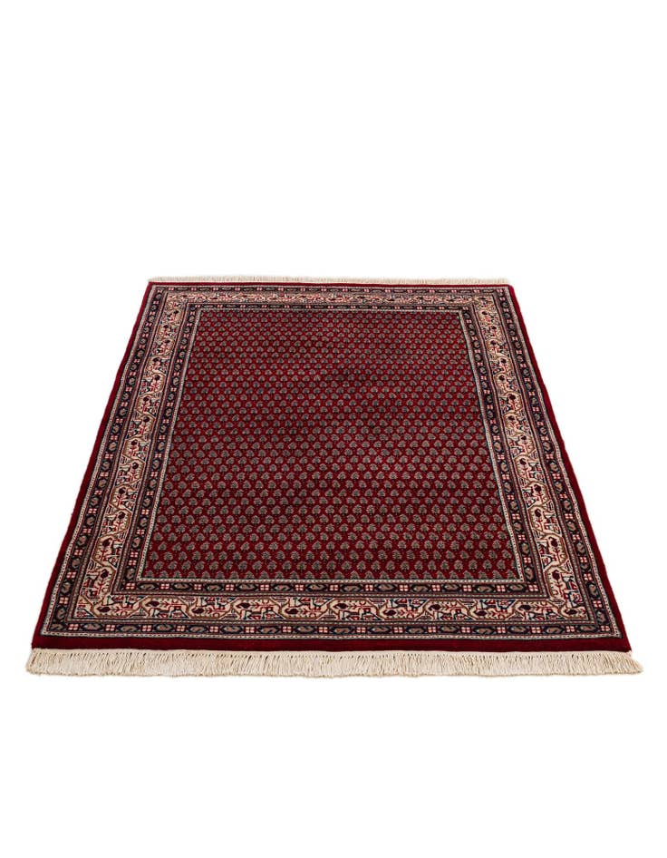 Detail image of 3' 11 x 5' 8 Hand Knotted Mir Wool Rug