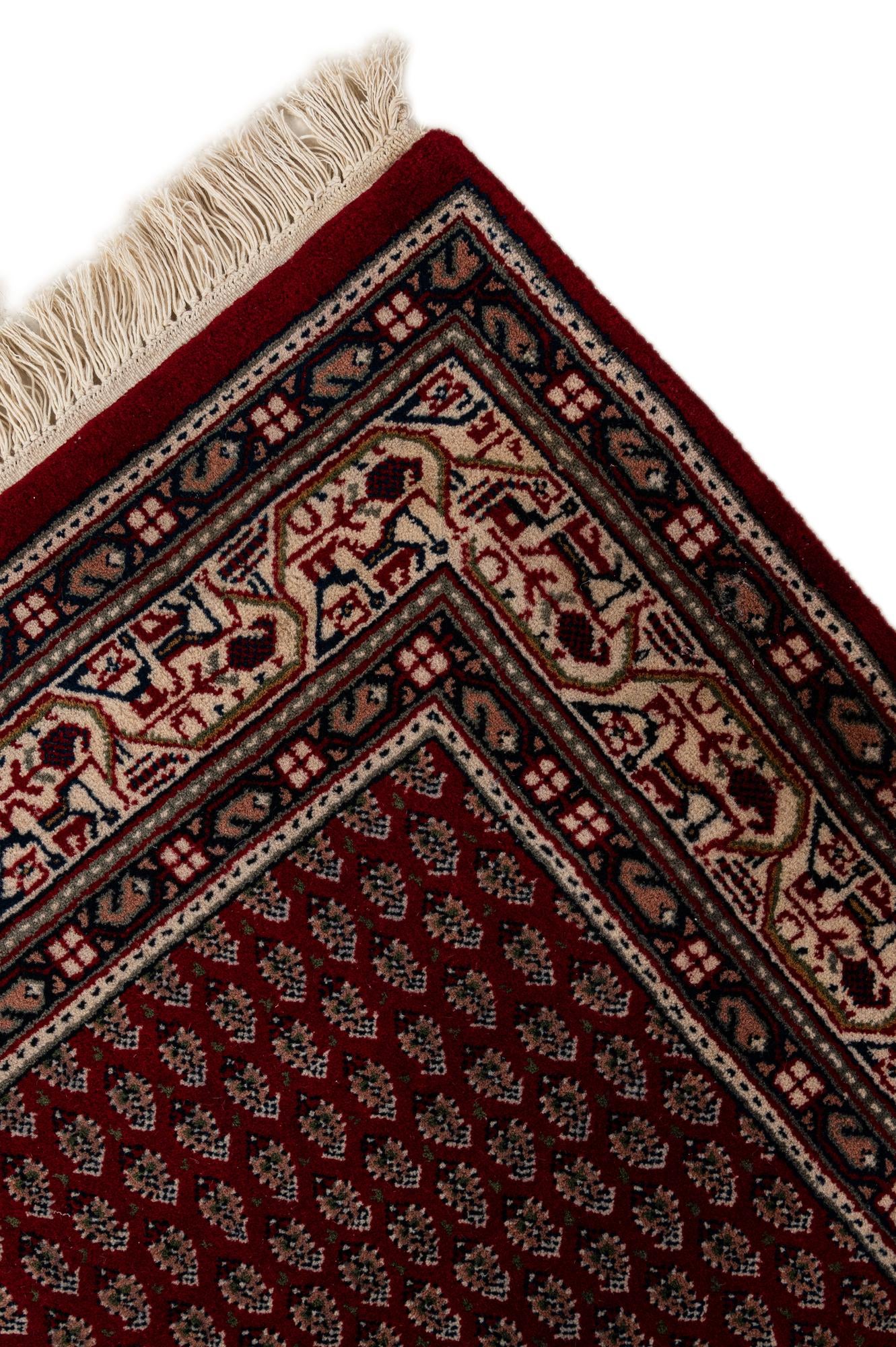 3' 11 x 5' 8 Hand Knotted Mir Wool Rug