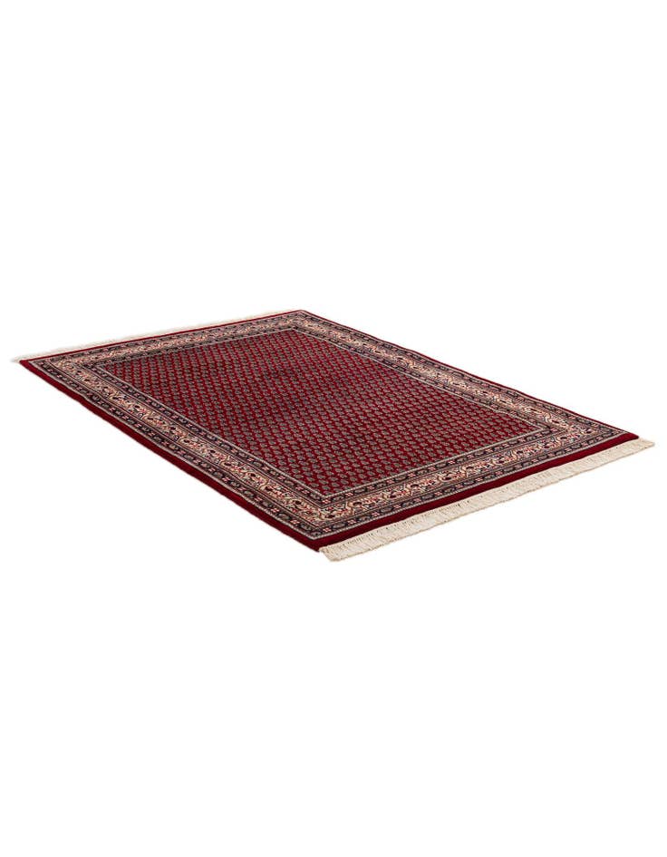 Detail image of 3' 11 x 5' 8 Hand Knotted Mir Wool Rug